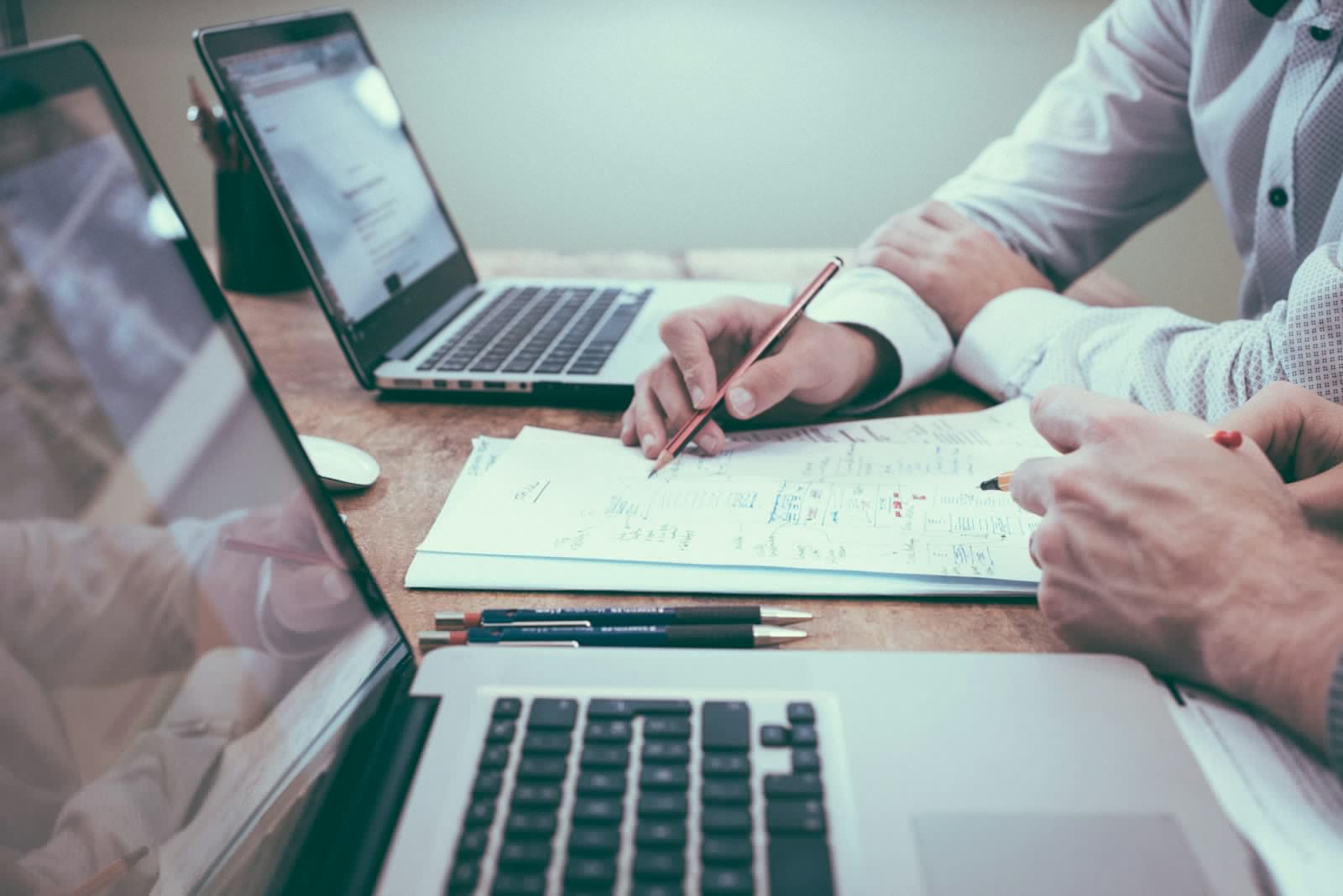 A small business owner reviewing customer star ratings on a reputation dashboard